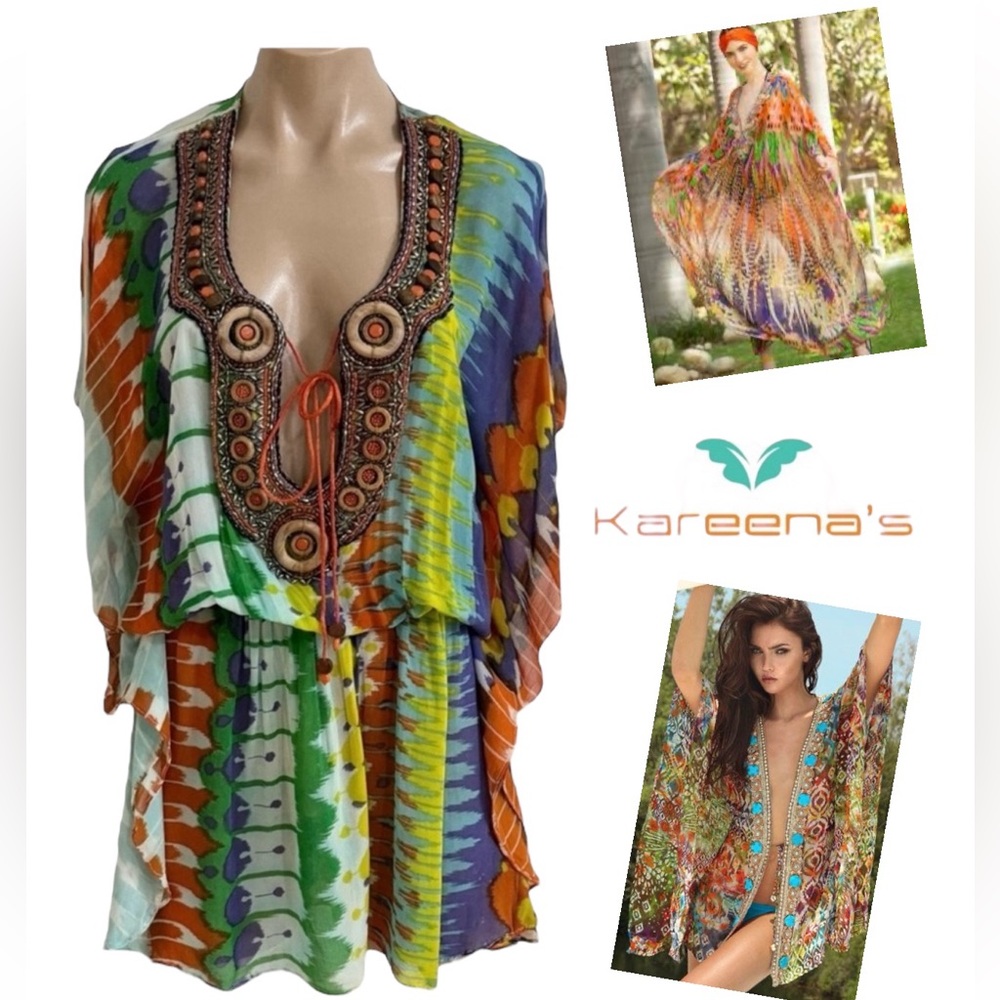 Multicolor Swim Coverup